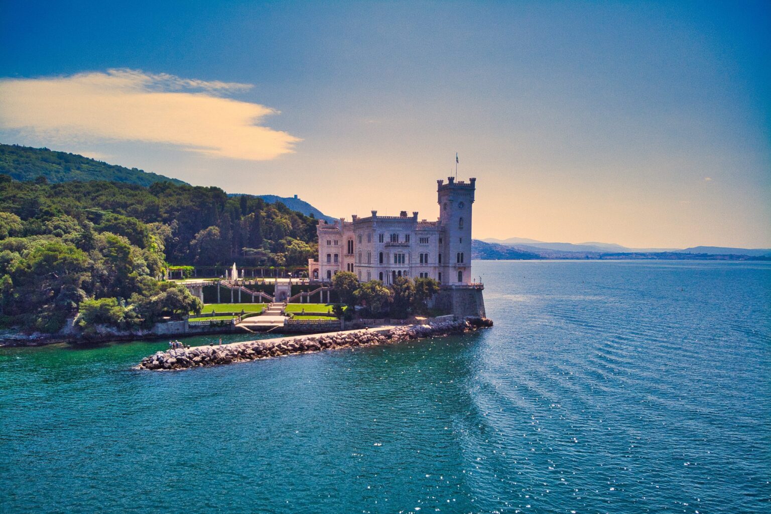 Vista del Castello di Miramare